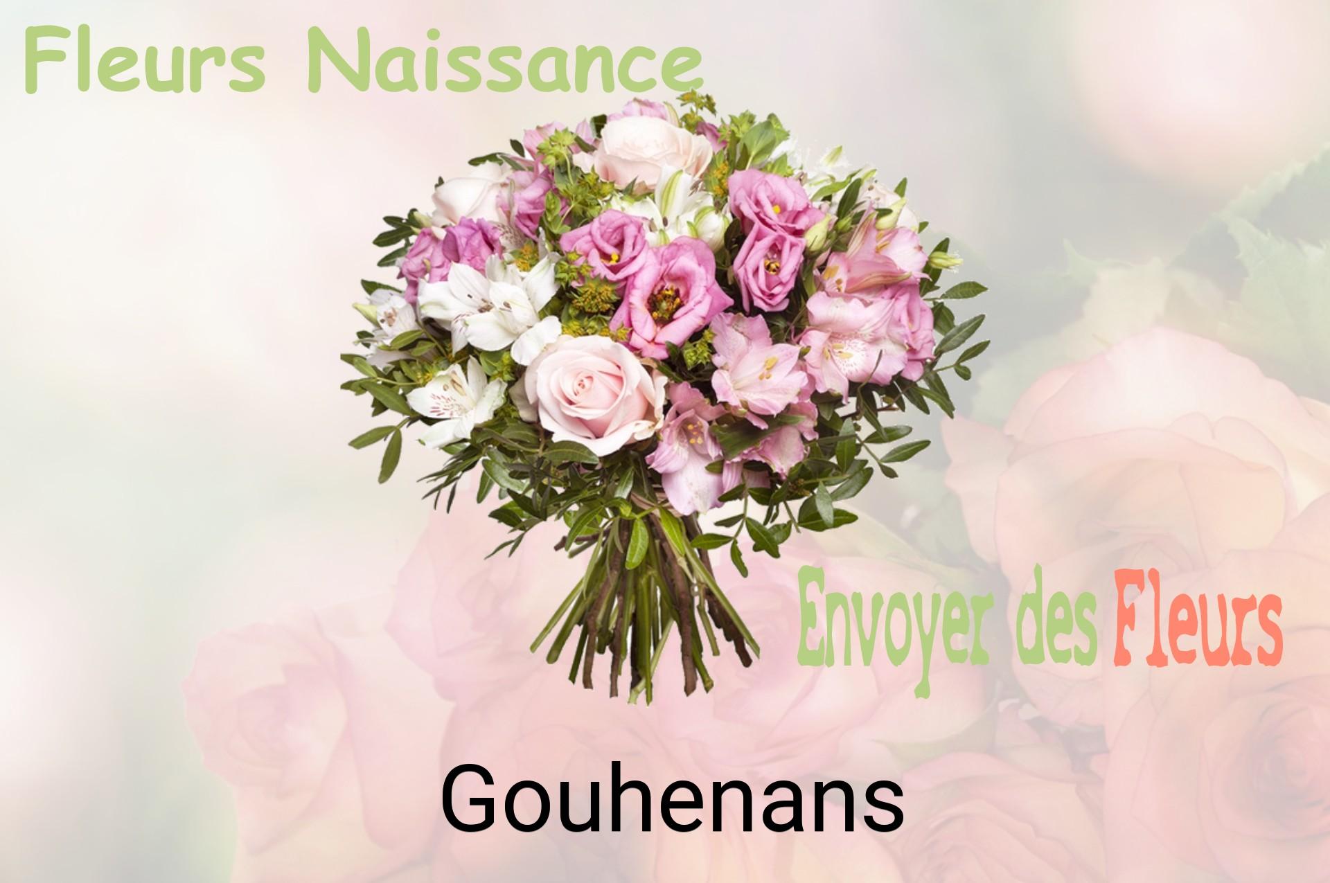 Bouquet de fleurs de naissance livré à Gouhenans